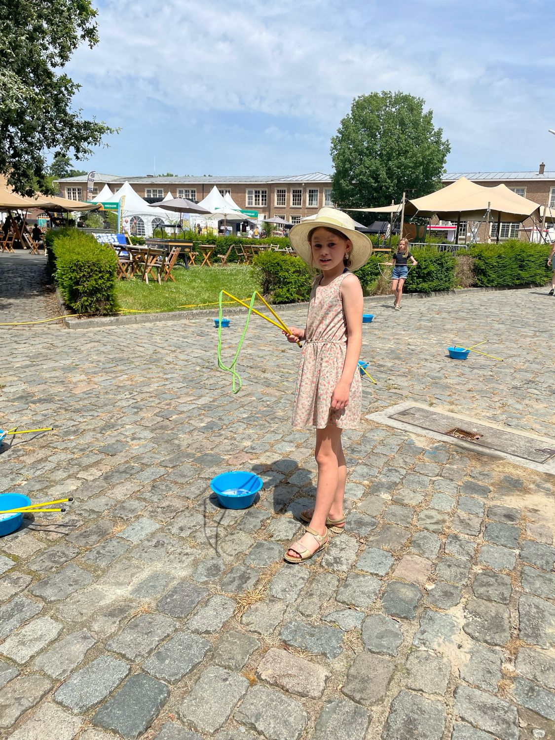 Bellen blazen meisje