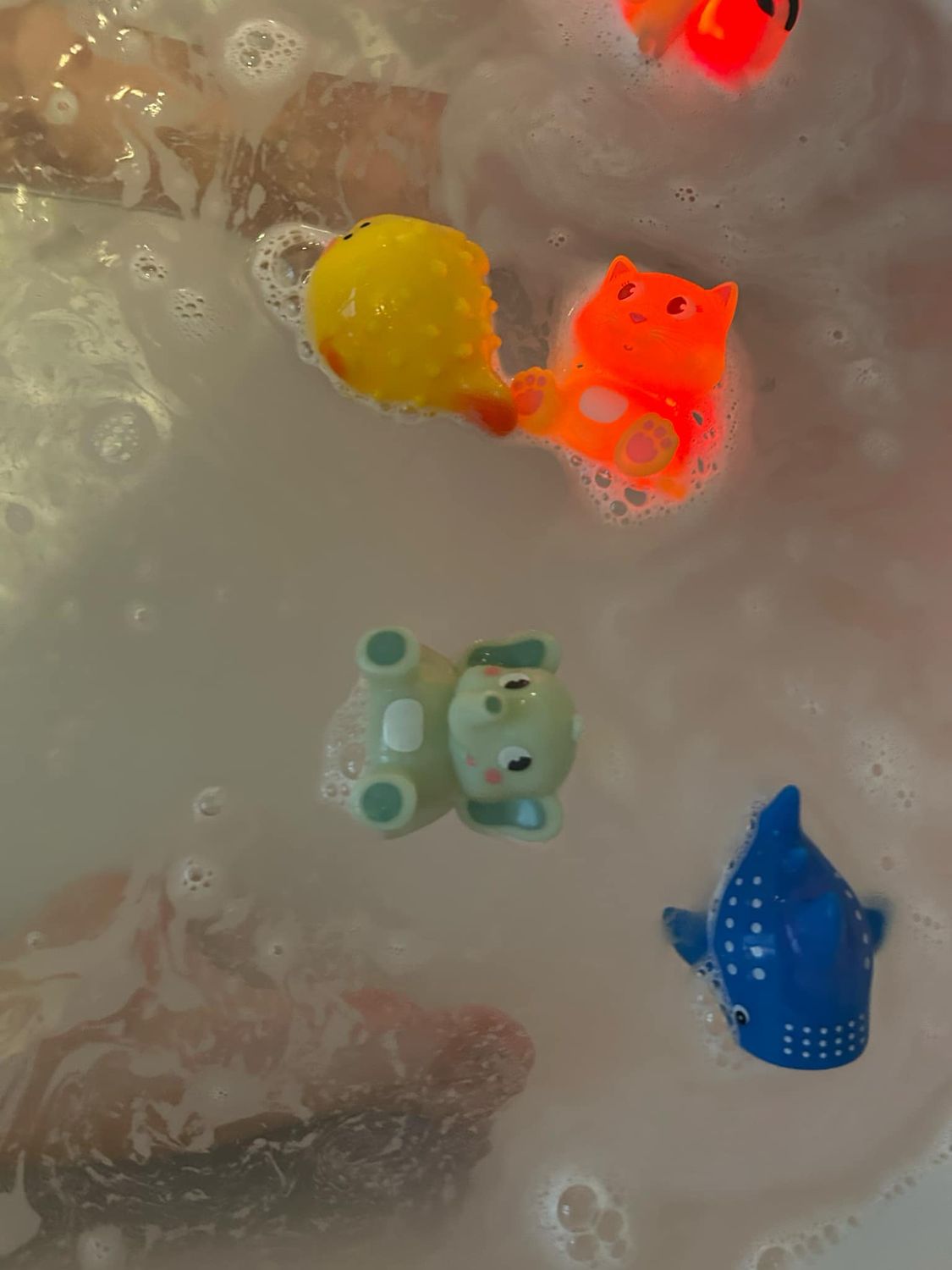 badspeeltjes die lichtgeven