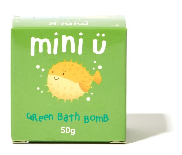 Mini Ü Green Bath Bomb 50g – bruisbal voor kinderen, zachte verzorging