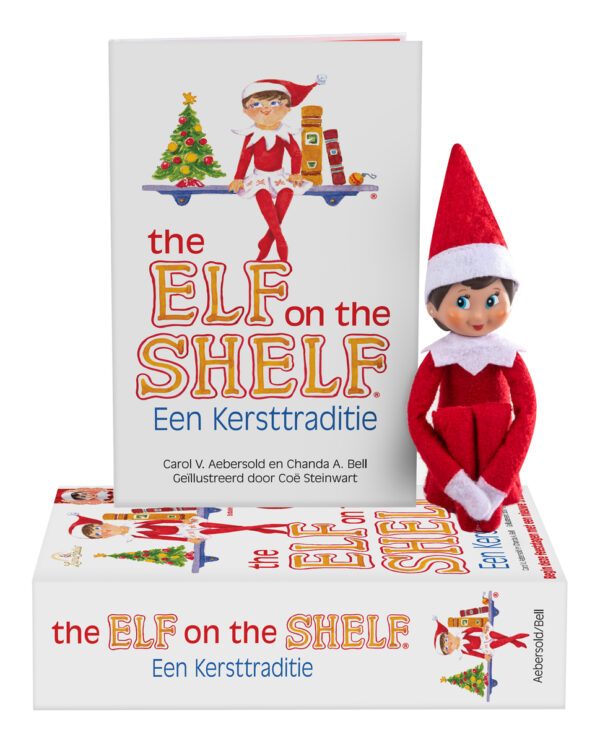 elf on the schelf jongen met boek