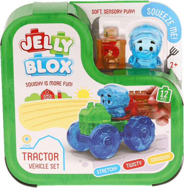 goliath jelly blox tractor farmer